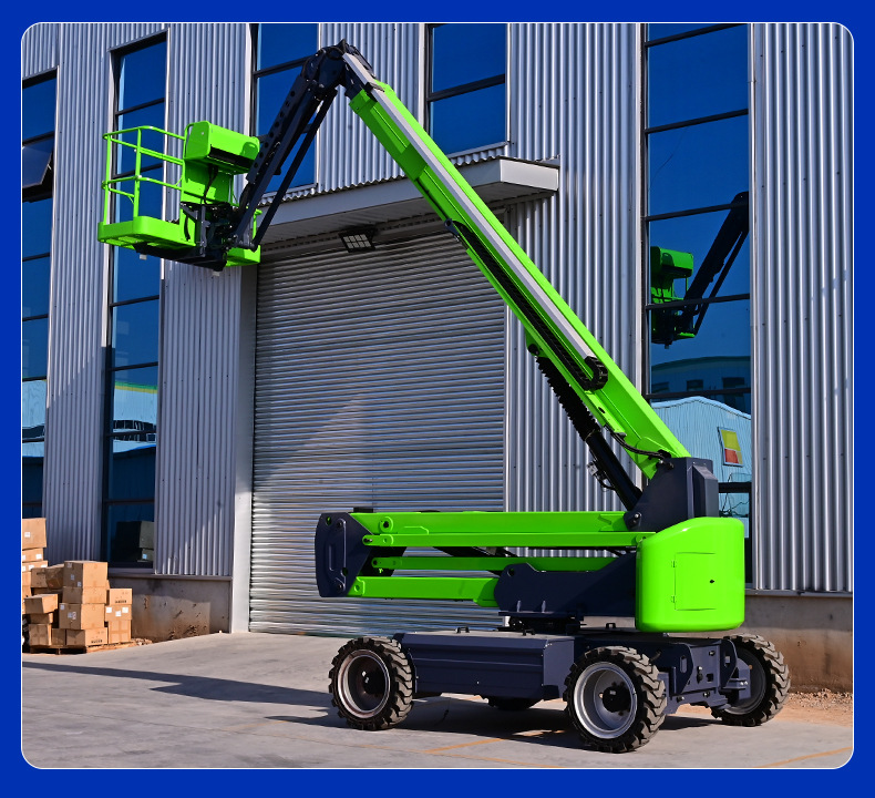 360 ° Rotating Articulated Arm Lift, High-Altitude Work Lift Platform, Articulated Arm Vehicle, Self-Propelled Articulated Arm Lift