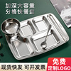 Dinner plate stainless steel for elementary school students, increased thickness