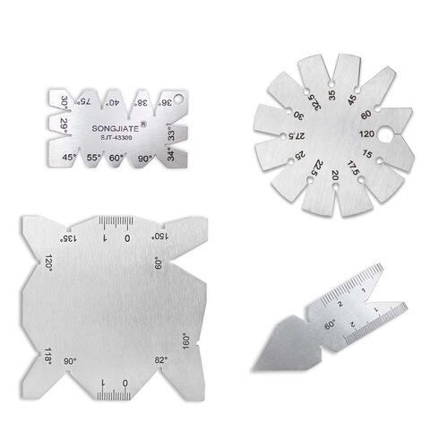 Bevel square angle gauge template stainless steel protractor angle measuring tool