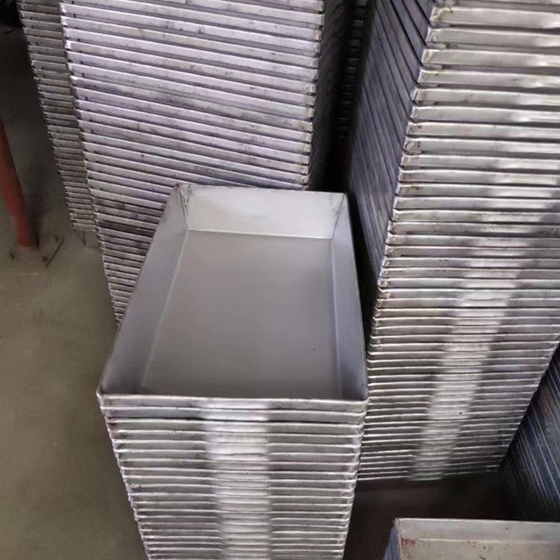 不锈钢冷冻盘耐磨冰盘冷库海鲜托盘冻鱼冻虾耐用防滑厚边冷库专用