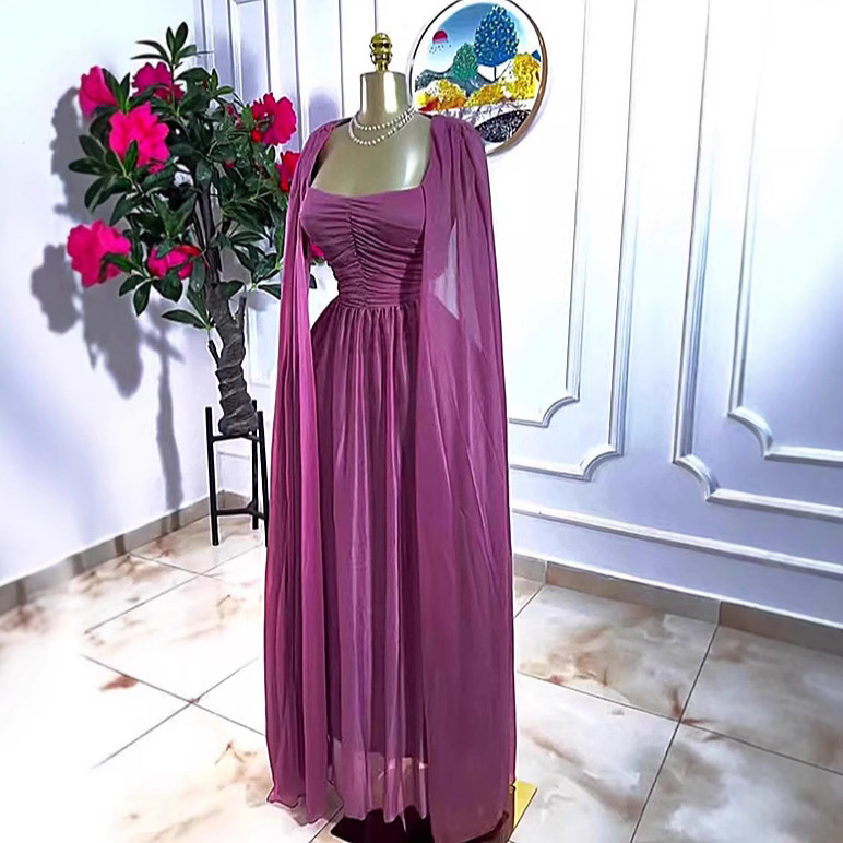 European and American Cross-Border Women's Clothing 2025 New Autum Fashion Pure Color Tube Top with Large Sleeves and Waist Slimming Look Long Dress