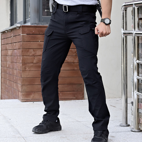 IX7 summer thin men's trousers outdoor breathable wear-resistant military trousers multifunctional pocket workwear nylon quick-drying trousers