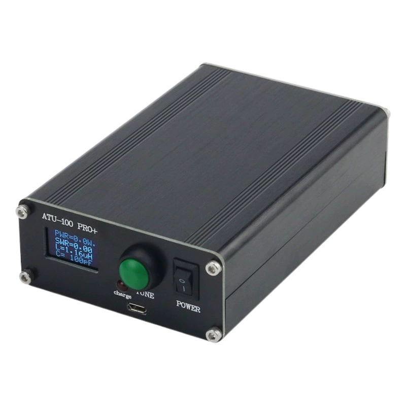 ATU-100 Pro + 1,8-55 МГц автоматический антенный тюнер 0,96-дюймовая готовая зарядная версия с Shell