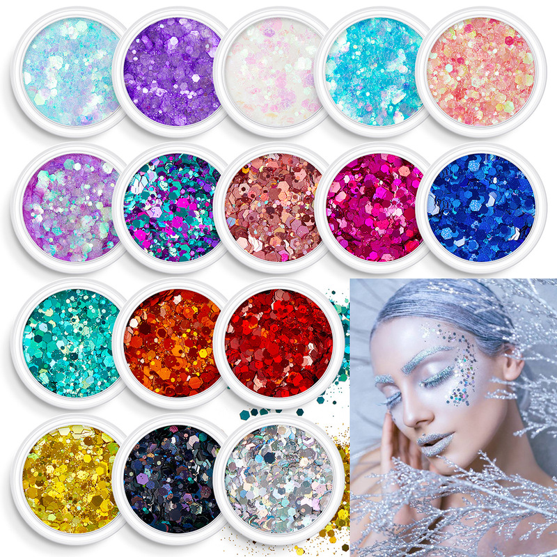 Nail accessories suit dopamine sequins glitter flow hemp diy material package cross-border wear nail nail stickers