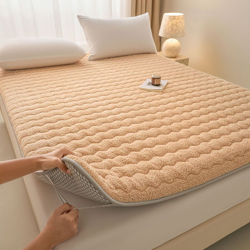 Lamb Wool Mattress Pad for Home Bedroom Bedding, Bed Mattress Pad, Tatami Mat, Thickened Winter Warm Mattress