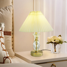 美式全铜台灯卧室床头灯简约现代欧式结婚房温馨浪漫家用装饰台灯