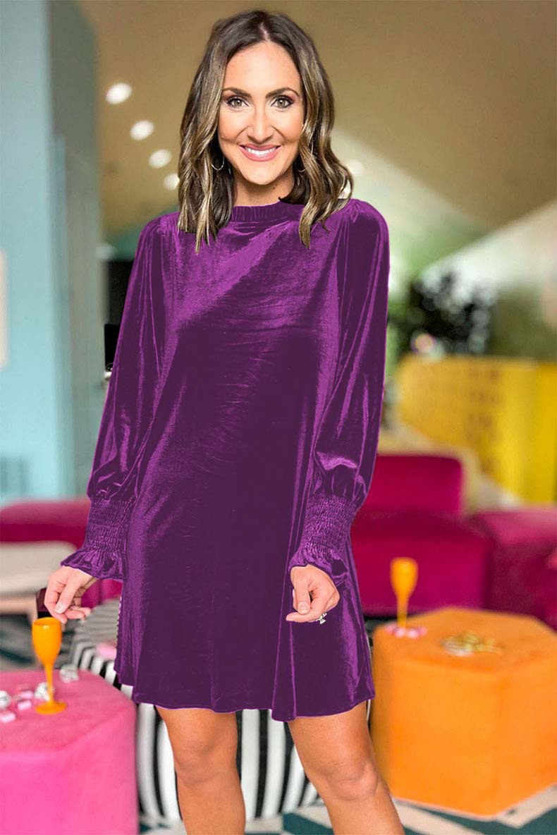 Rochie casual de culoare uni pentru femei_voghion.com