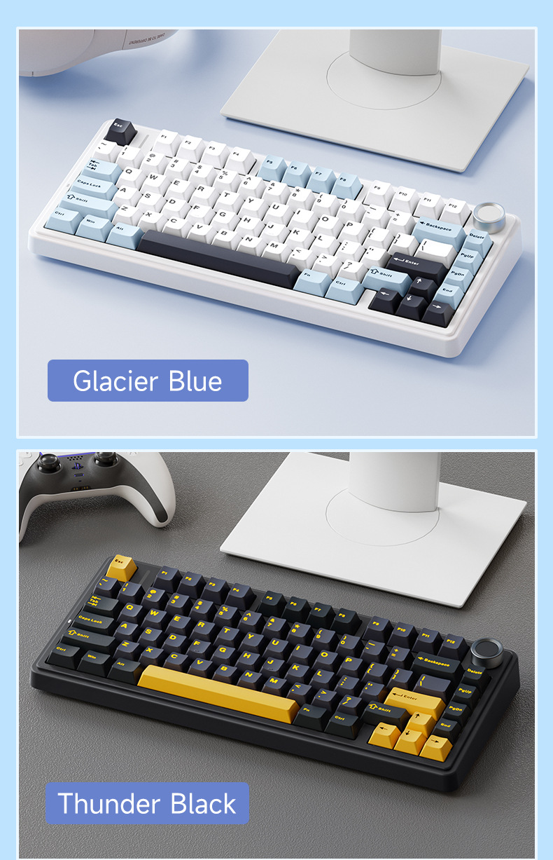 Tastiera meccanica personalizzata AULA Tarantula F75 Wireless Bluetooth 2.4 Il terzo esame simulato Full Key Hot Plug_voghion.com