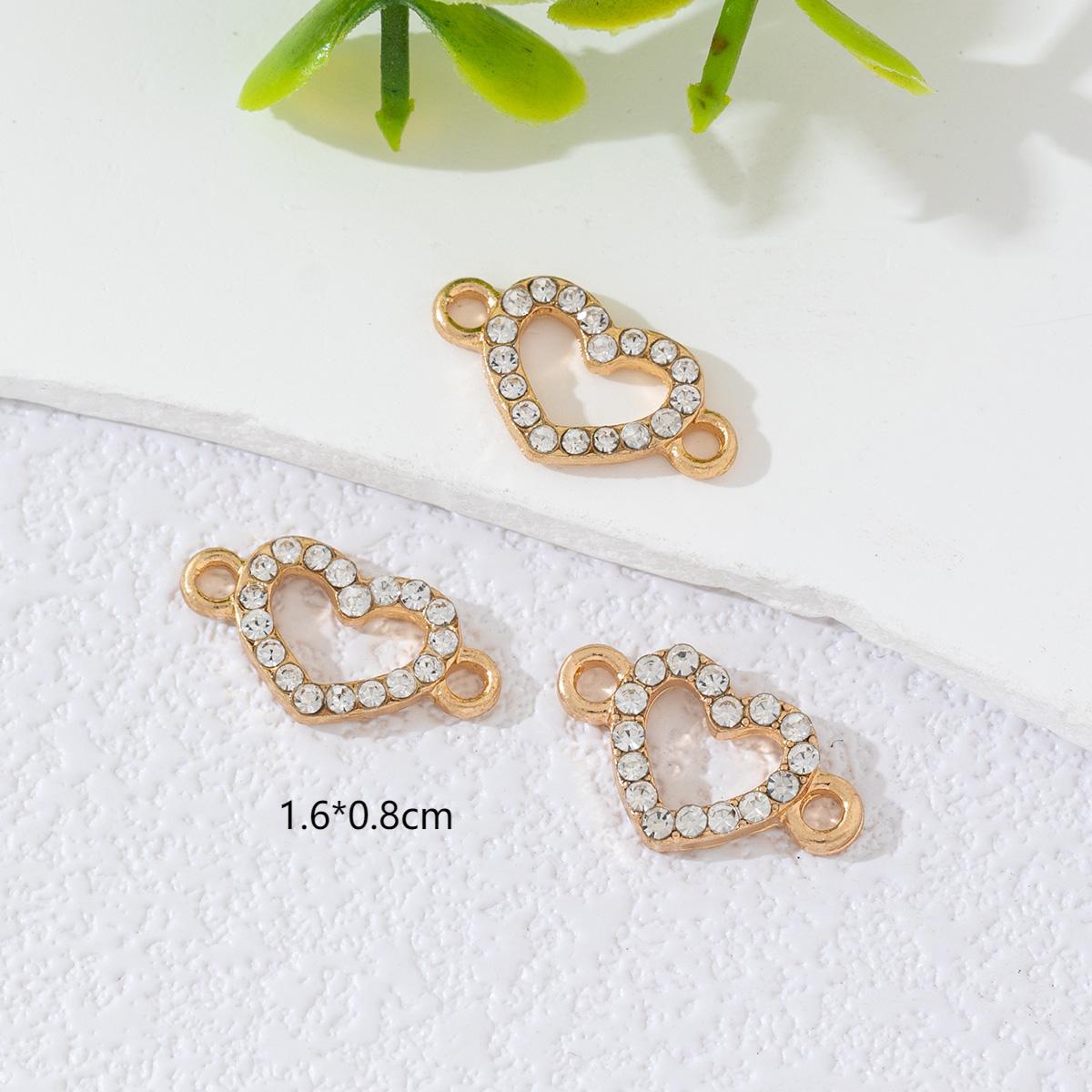 Doble colgante diamante hueco aleación amor colgante bead diy accesorios pulseras collares pendientes accesorios image 7
