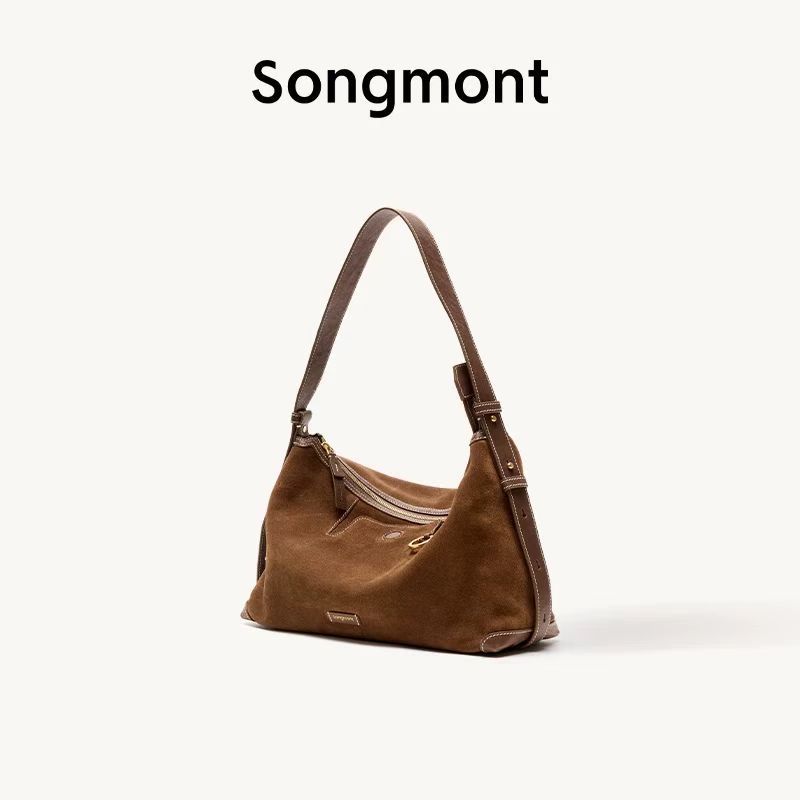 Songm Mountain Series Hobo Bag - Vegetable Tanned Cowhide Commuter Underarm Dumpling Bag For Women - Thumbnail 7
