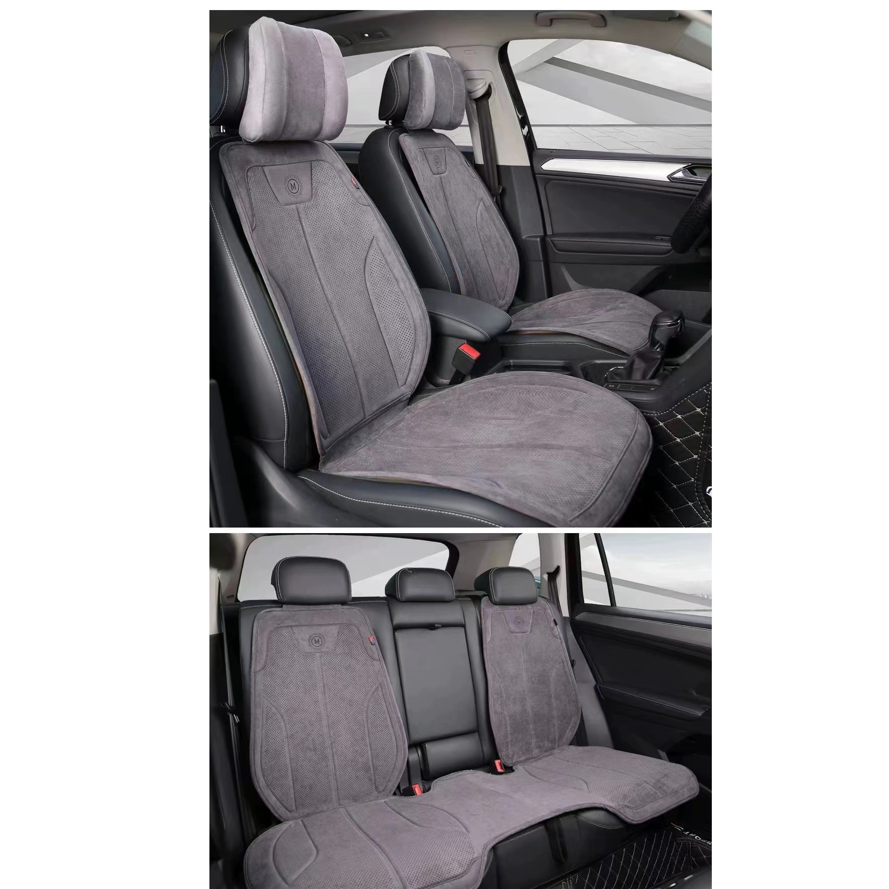 Seat cushion, seat cover — Universal for All Seasons - gray