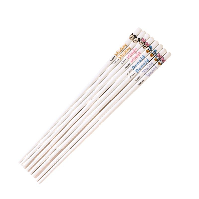 Disney Mickey Series Palillos de cerámica para el hogar Palillos para niños antibacterianos, antimoho y antideslizantes Vajilla de dibujos animados de alto valor