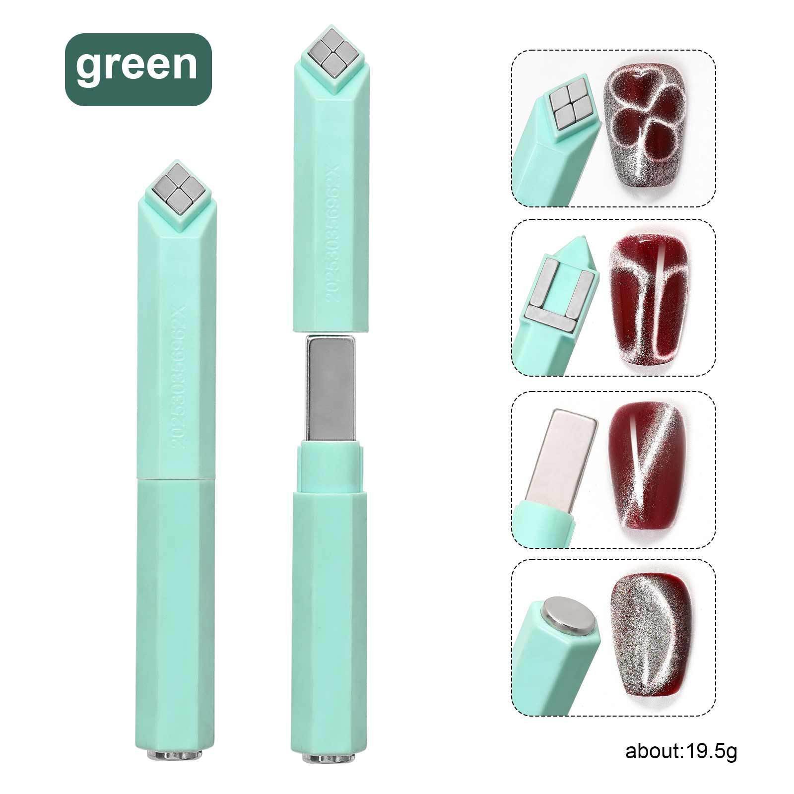 Herramientas de uñas transfronterizas Imán de ojo de gato magnético fuerte Pegamento de esmalte de uñas Manicura multifuncional elegante Ojo de gato Pluma de hierro magnético al por mayor image 37