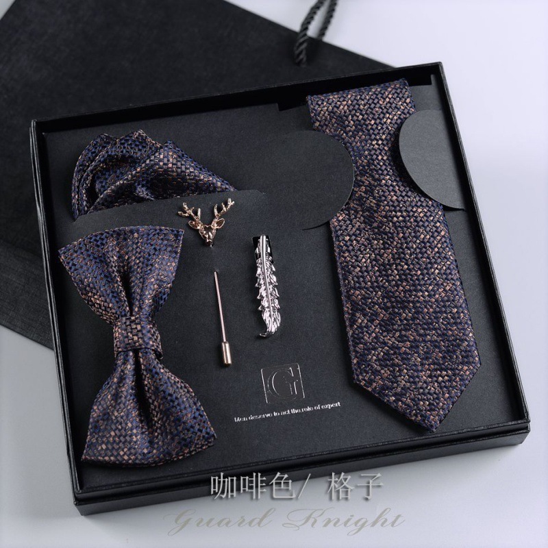Caja de regalos de boda de novio formal europeo y americano corbata casual coreana para niños regalos de San Valentín sin golpear image 32