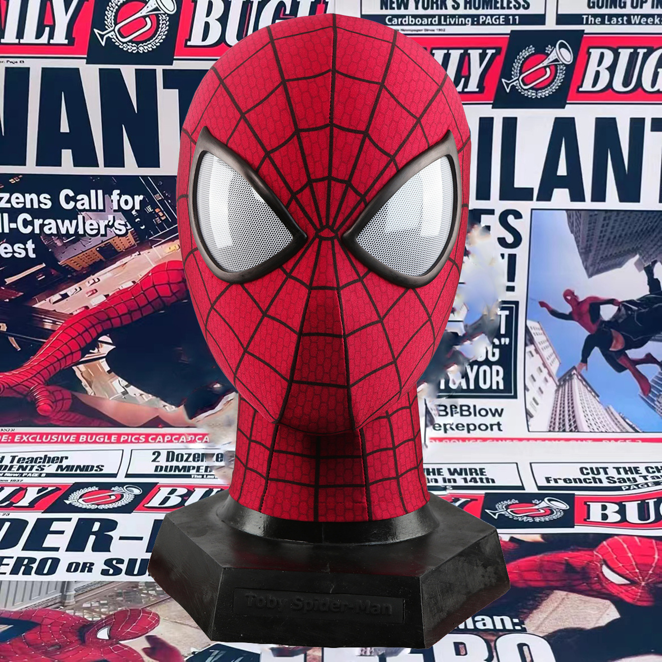 Superhero Spider-Man 2 Mask Movie Reproduction Garfield Version Peter Parker Handmade Product Direct Manufacturer One-off Shipping
