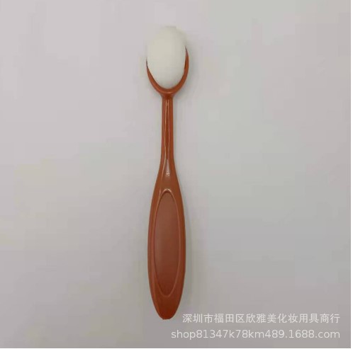 No. 4 cepillo de dientes cepillo base cepillo de maquillaje no comer polvo cepillo de limpieza de color Mango flexible cepillo de crema BB en stock