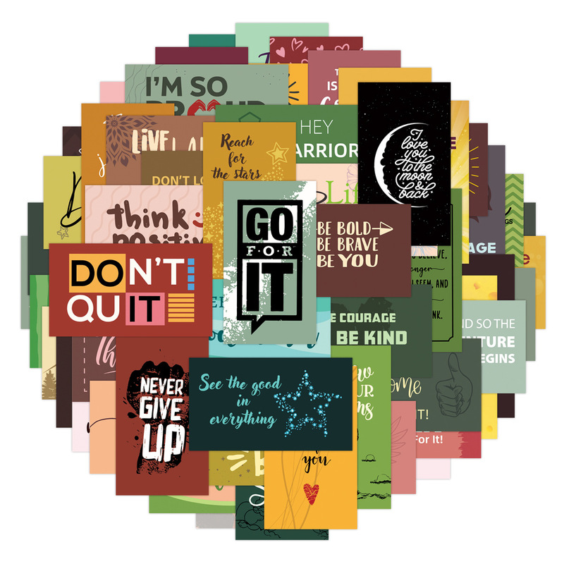 60 English Name Incentive Cards Cross Border Encourage Cards Thank Lunch Box Notes Actively Affirm Inspirational Cards