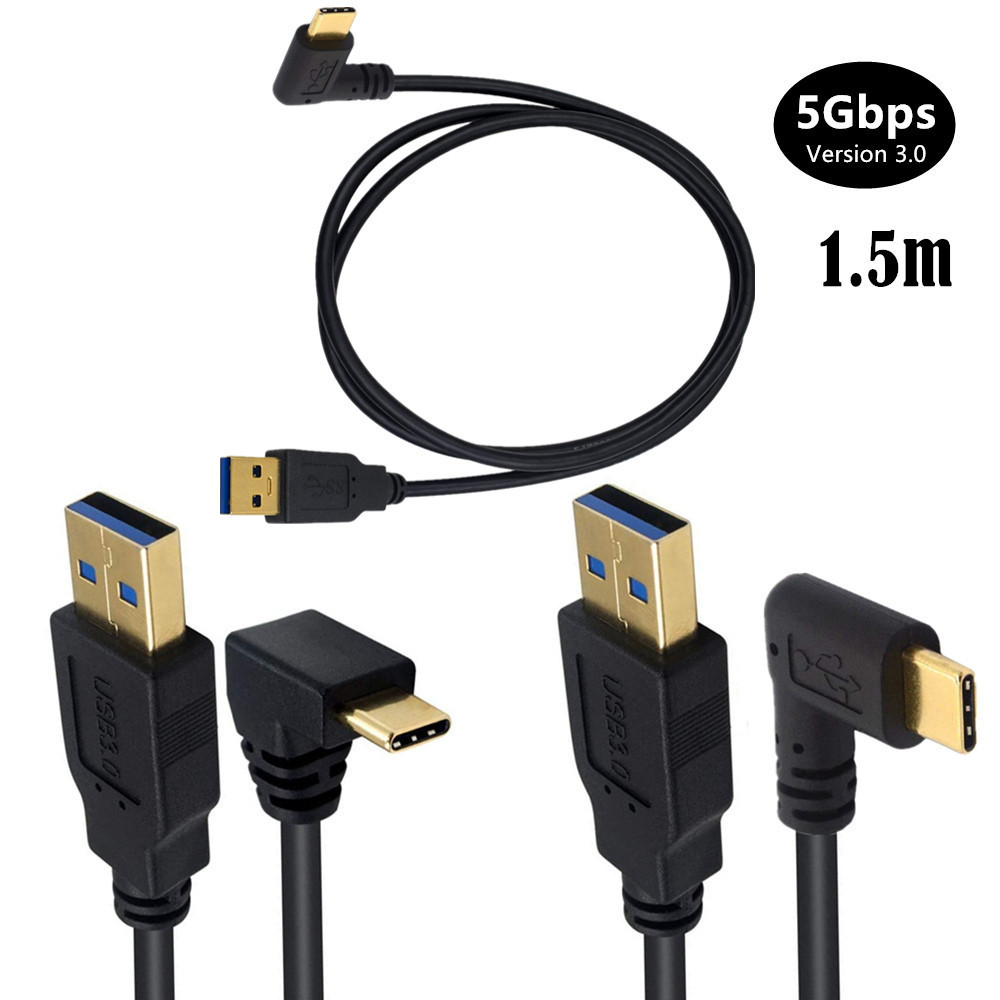 Gold-plated high-speed USB3.0 version Type-C 90-degree curved…