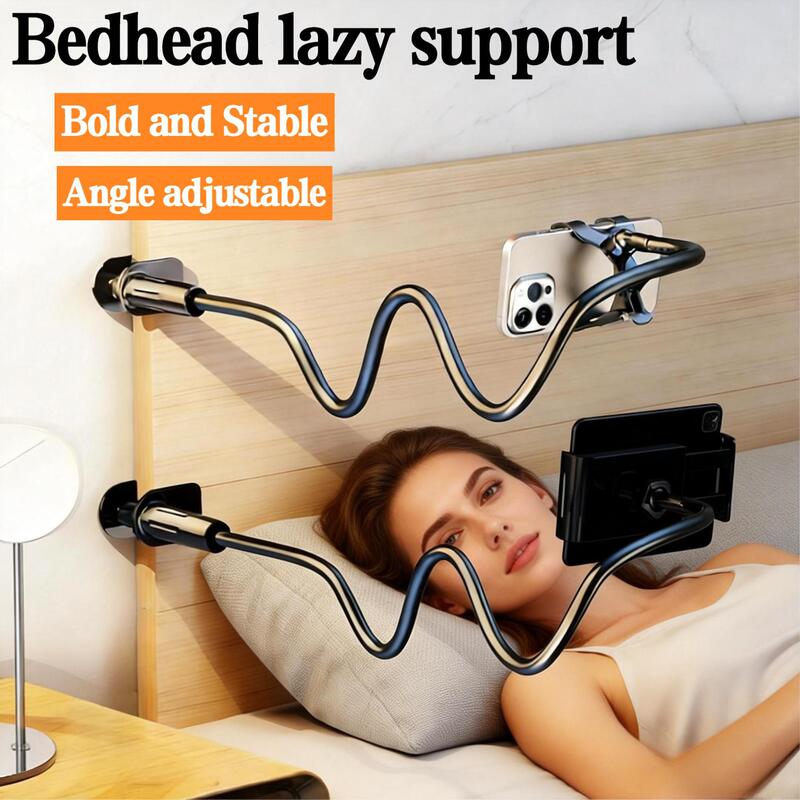 Cross-Border Mobile Phone Lazy Holder Spiral Base Bed Desktop Lazy Artifact Bedside Mobile Phone Tablet Holder