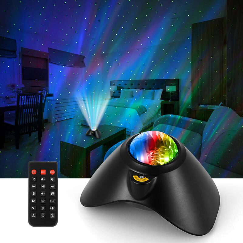 Cross-Border Best-Selling Starry Sky Projection Lamp, Remote-Controlled Aurora Atmosphere Lamp, Cross-Border Home-Use Smart Starry Sky Lamp, Adult Birthday Gift