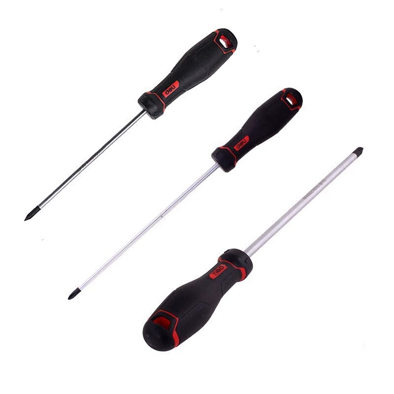 Deli/Deli Tools (Защита конца) Крестовая отвертка S2 (красная) PH0x75/00/150 ммDL3453