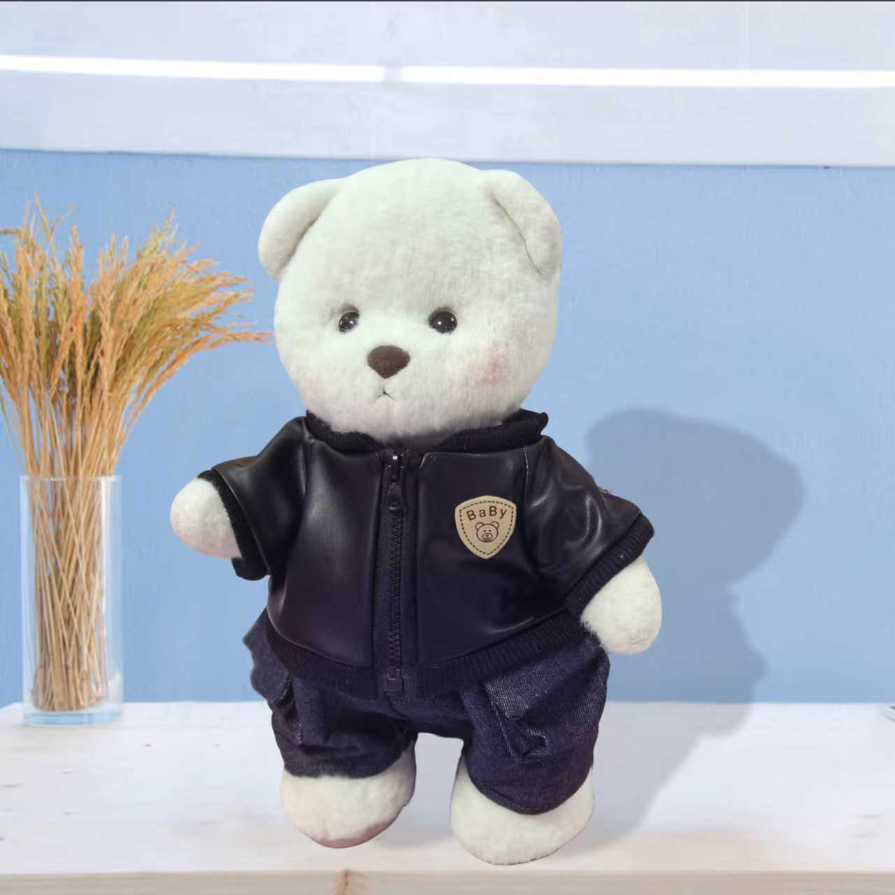 Terno de couro legal / Fantasia de Lena Bear 30CM (apenas fantasia vendida