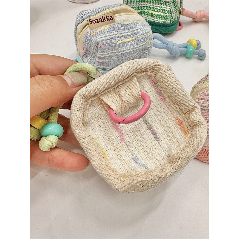 Cubierta de auriculares de viento pequeño lindo portátil para Apple Bluetooth inalámbrico almacenamiento fábrica de tela suave al por mayor