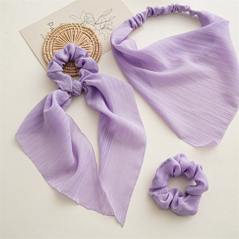 Feenhafter Stil Blume Tuch Handgemacht Haargummi display picture 2