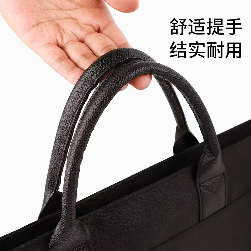 批发定制文件袋防水牛津布加宽文件包手提会议包 大容量公文包|undefined