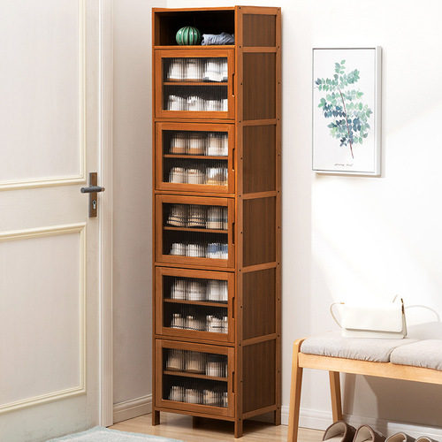 Shoe cabinet, home door shoe rack, simple storage artifact, space-saving, multi-story dormitory entry, dust-proof, rental house