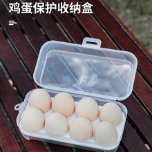 户外鸡蛋收纳盒带蛋托防震多规格便携透明塑料盒美妆蛋包装盒