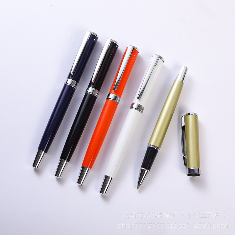 Wholesale metal ballpoint pens for business office use, signing pens for conferences, advertising, and trade shows, gift pens with laser-etched logo