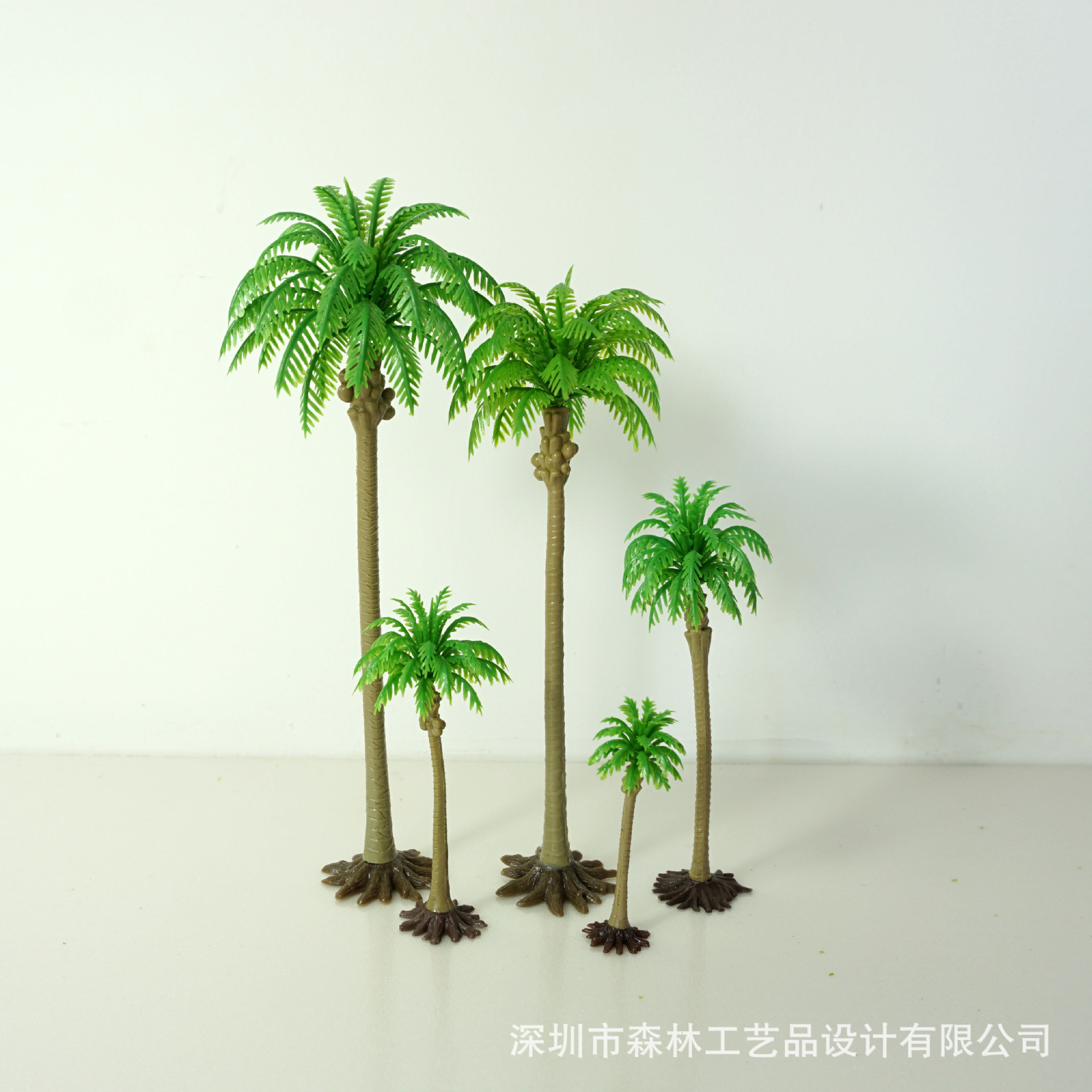 肉微景观造景装饰 背景植物 沙盘建筑模型树  垂椰十四类杆-装脚