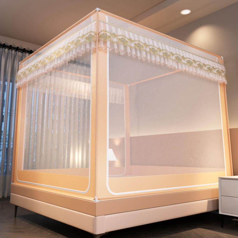 Antibacterial Mosquito Net 2025 New Model for Children and Babies, Anti-Fall Fence, Advanced Bedroom, No-Installation Mongolian Tent, Thickened Full Bottom