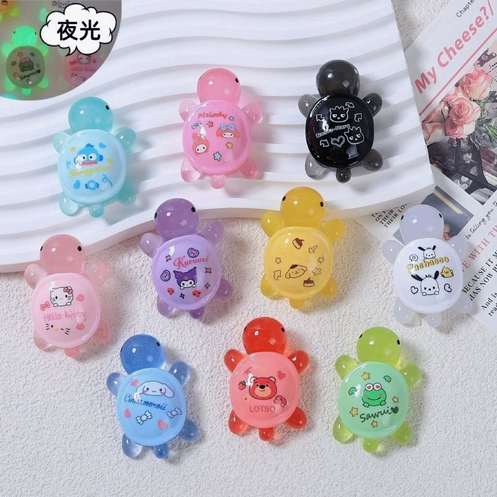 Sanrio Light Маленькая черепаха супер яркая сетка красная слепая сумка с принтом конфеты в прямом эфире