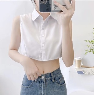 Fake Collar All-match Fake Collar Shirt Slim Fake Collar Shirt Collar Sweater Decorative Collar Cotton White Vest Vest