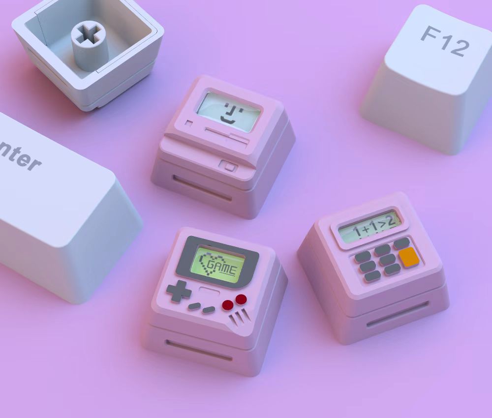 Retro K04 personalidad clásico retro keycap transparente tres en uno teclado mecánico rentable keycap