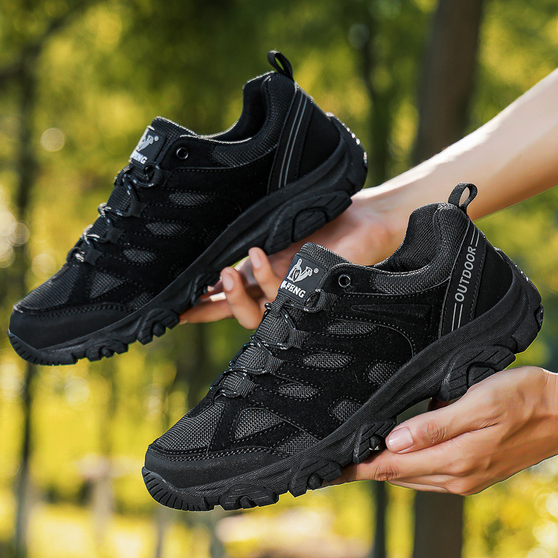 Explosiones transfronterizas de tamaño grande para hombres nuevos zapatos de montaña transpirables para caminar zapatos deportivos al aire libre para hombres y mujeres ociosos
