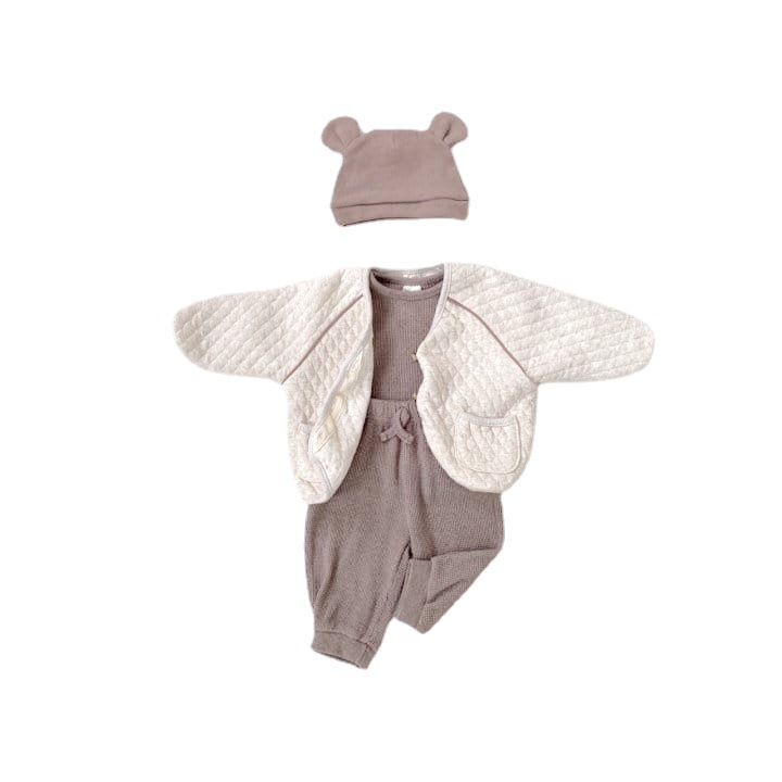 Abrigo de estilo coreano para niños ropa para niños otoño bebé abrigo de un año bebé otoño algodón abrigo bebé cardigan top