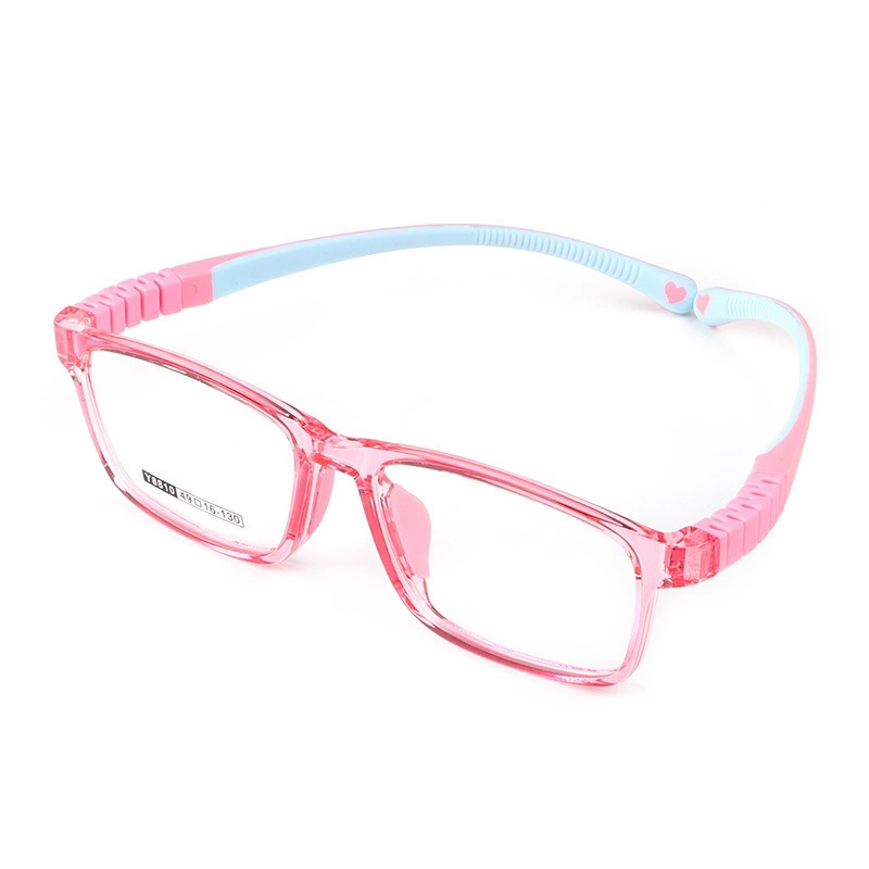 Big children's rectangular silicone elastic glasses for men and women, 10-14 years