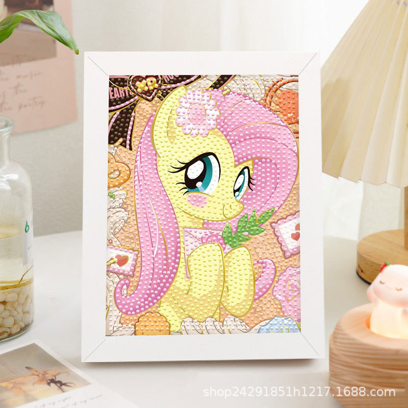 Diamante nuevo lápiz de dibujos animados pequeño nuevo pegatino diy puzzle manual regalo de cumpleaños para niños estudiantes