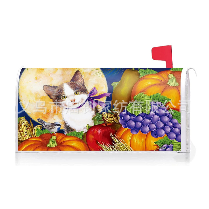 跨境热销亚马逊邮箱布印花邮箱筒套/邮箱罩装饰信箱保护罩