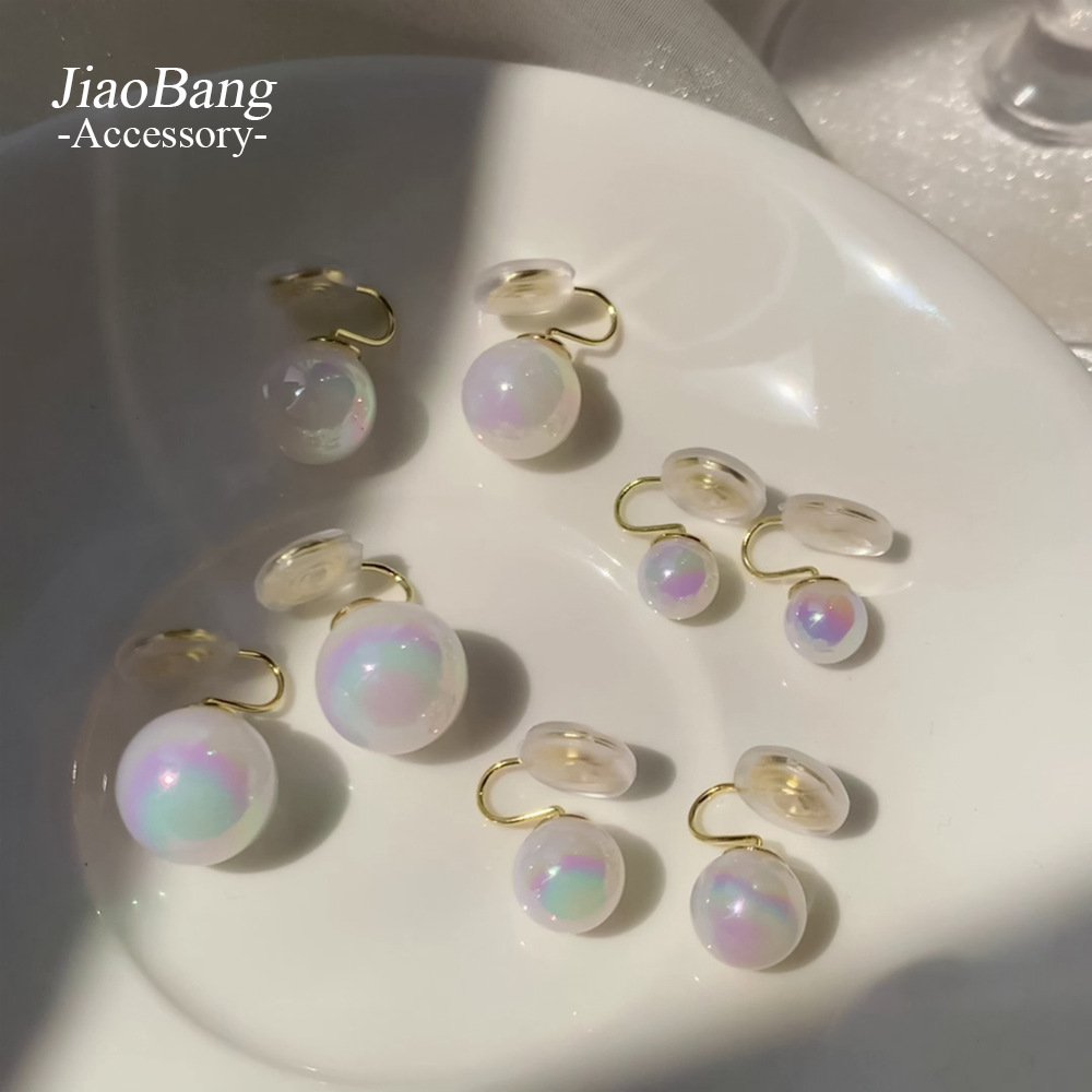 Merenfish Ji Pearl clip para la oreja sin orejas perforadas