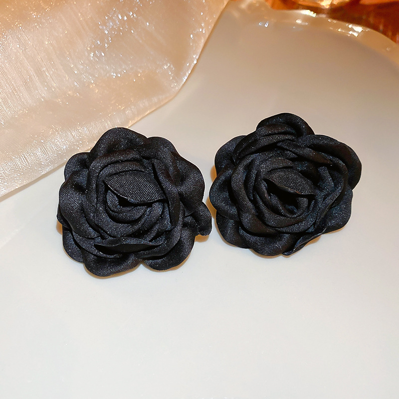 Tela flor dulce collar pulsera pendientes traje francés retro elegante cadena de clavícula Chanel estilo cercanías joyería