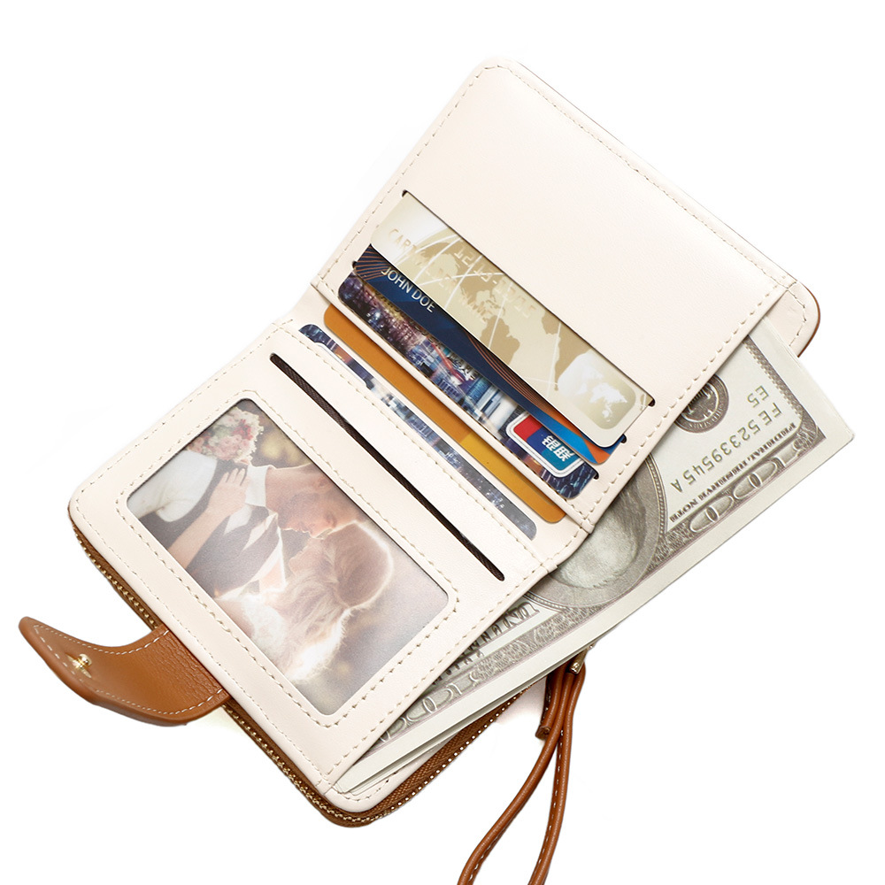 Nuevo bolso corto para mujeres comercio exterior cartera encantadora multifuncional bolso de cambio plegable bolso de monedas bolso de tarjetas múltiples