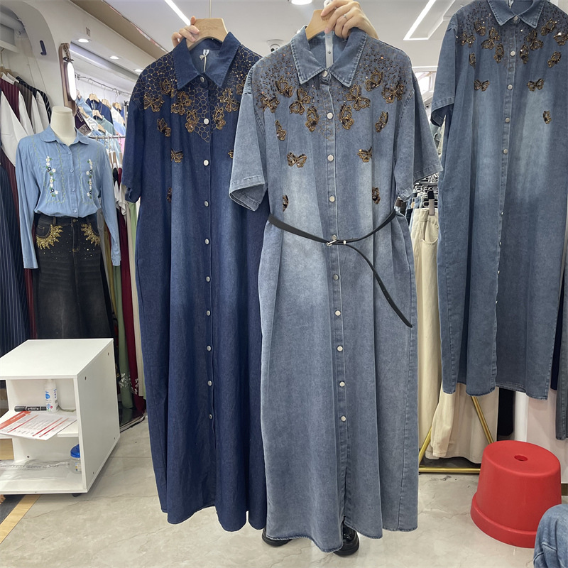 summer denim dress