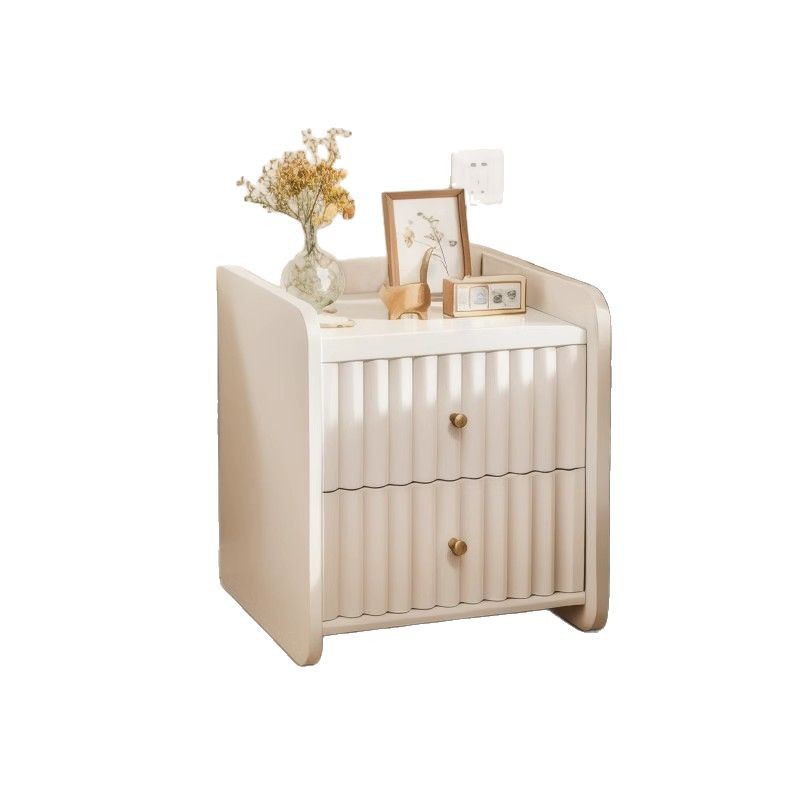 2025 nuevo estilo mesita de noche de estilo crema dormitorio doméstico pequeño minimalista moderno gabinete de noche gabinete de almacenamiento gabinete de almacenamiento
