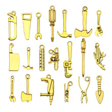 跨境爆款仿真刀尺寸工具系列合金吊坠diy项链手链钥匙扣饰品配件