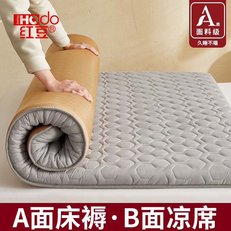 Rattan Mat Double-Sided Mattress Cover Soft Cushion Student Dormitory Single and Double Rental Special Mat Sleeping Mat for Winter and Summer Use