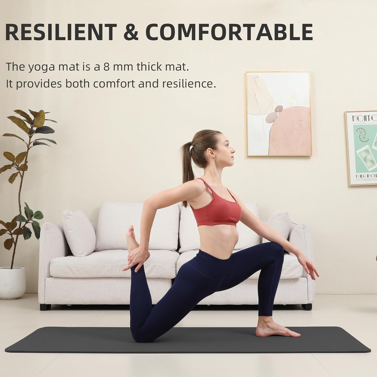 Soft travel belt for yoga for camping for traveling for gym